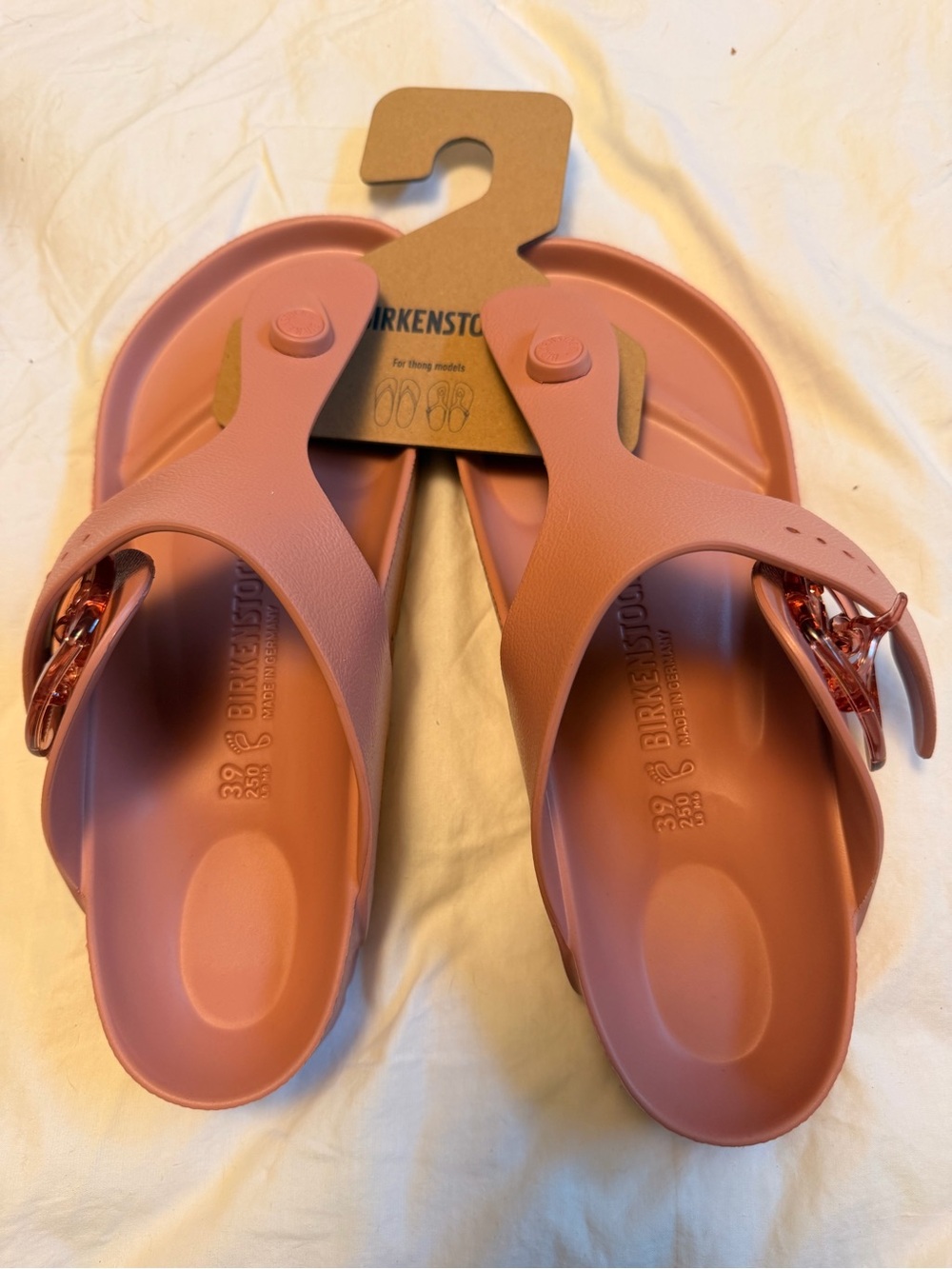 Birkenstock Women’s Rose Pink EVA Gizeh Sandals
